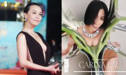 Lưu Gia Linh gây tranh cãi khi mặc hở hang trên bìa tạp chí ở tuổi U60