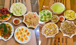 19 mâm cơm mẹ cùng hai con nấu chờ bố về ăn tối, dân tình hết lời khen