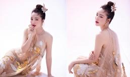 Thụy Vân 'lột xác' với đầm xuyên thấu táo bạo, có chia sẻ đầu tiên trên cương vị giám khảo Hoa hậu Việt Nam 2022