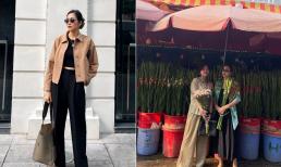 Tăng Thanh Hà ra Hà Nội sau bữa tiệc hoành tráng kỷ niệm 10 năm ngày cưới 