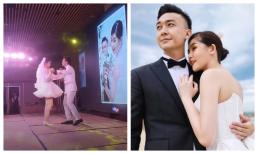 MXH lan truyền hình ảnh được cho là đám cưới Lê Âu Ngân Anh, cô dâu khiêu vũ bên chú rể cực lãng mạn