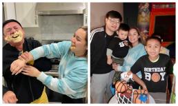 Vợ cũ Bằng Kiều tung loạt ảnh vui nhộn trong tiệc sinh nhật 2 cháu ngoại của Phi Nhung