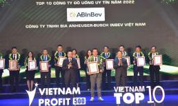 ABInBev ba năm liên tiếp lọt Top 10 Công ty đồ uống uy tín