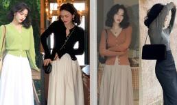 Mặc áo len và đẹp hơn với 'váy'! Năm nay kiểu mặc như này đang được ưa chuộng, thanh lịch và nữ tính