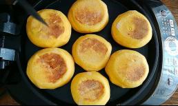 2 quả trứng và 1 củ khoai lang, không dầu không nước, nướng bằng chảo, ngon hơn bánh mì