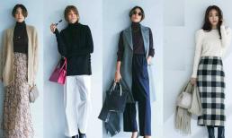 Đừng luôn mặc quần legging vào mùa đông! Hãy thử 'váy kẻ caro' và 'quần trắng nhỏ', thoải mái và cao cấp
