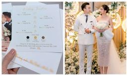  Thiệp cưới hé lộ loạt quy định nghiêm ngặt trong hôn lễ của Hoa hậu Lê Âu Ngân Anh 