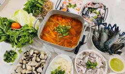 Mẹo làm món lẩu cá hồi măng chua nhúng hải sản, chua ngọt thơm, không tanh