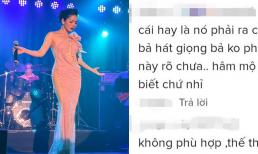 Ngẫu hứng hát một đoạn chầu văn, Lệ Quyên hiếm hoi bị khán giả 'chê không hợp'