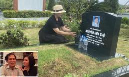 Ngày sinh nhật, NS Minh Hằng thăm mộ chồng: 'Về nhà với em đi, về mua hoa và bánh, rồi lại tranh thổi nến trêu em'