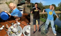 'Nàng dâu hào môn' Xoài Non rửa bát với khuôn mặt kém vui khi về quê nội ở Thái Bình 