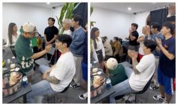 Lê Dương Bảo Lâm lầy lội bứng cây tặng Midu: 'Ăn ở sao mà không học trò nào tặng hoa'