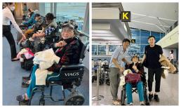 Dương Triệu Vũ cùng anh trai Hoài Linh đưa mẹ sang Mỹ thăm cháu