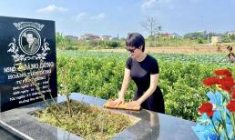 Diễn viên Thanh Hương đến thăm mộ NSND Hoàng Dũng