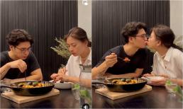 Huy Trần ra dáng siêu đầu bếp, hôn Ngô Thanh Vân cực ngọt ngào khi thưởng thức bữa tối 