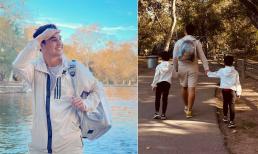 Gia đình Baggio khám phá thiên nhiên nước Mỹ, cặp song sinh lớn phổng phao, còn giúp bê đồ hộ bố mẹ 