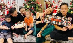 Đinh Ngọc Diệp tổ chức sinh nhật cho ông xã, cặp đôi 'tình hết nấc' trước mặt các con