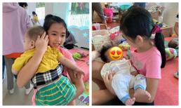 Mới 9 tuổi, con gái Mai Phương đã chăm từ thiện còn đến tận trại trẻ mồ côi chăm sóc em nhỏ