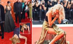 Khi sao gặp sự cố trên thảm đỏ: Jennifer Lawrence ngã ngay khi bước xuống từ siêu xe; Helen Mirren xấu hổ vì chiếc váy 'báo đời' 