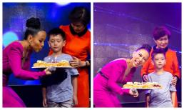 Lầy lội như Thảo Trang, con trai đang ngủ bèn 'dựng đầu dậy' mừng sinh nhật trên sân khấu