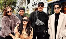 Đình Tú và Huyền Lizzie lên đồ đi đón không khí lạnh cùng hội bạn nhưng vẫn 'giữ khoảng cách' 