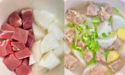 Mùa củ cải đang nhiều, đem nấu với thịt bò thì 'bao nhiêu cũng hết', cách làm đơn giản đến không ngờ