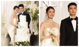 Tiệc cưới Á hậu Thùy Dung: Cô dâu khóc nức nở, cùng chồng thề non hẹn biển trong hôn lễ cổ tích