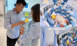 Vợ Tây của thủ môn Bùi Tiến Dũng lần đầu đăng ảnh con sau khi về nhà, 'học chồng' làm điều này 