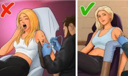 Mức độ đau của hình xăm ở từng khu vực cơ thể: Vị trí nào xăm hình đỡ đau?