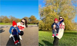 Bà xã Chi Bảo dát toàn đồ hiệu khi đi du lịch, con trai lại giật spotlight vì dễ thương