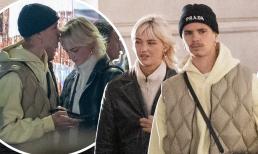 'Cậu hai' Romeo Beckham hôn lên trán bạn gái Mia Regan trong chuyến đi mua sắm sau khi tái hợp