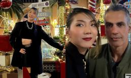 Ngọc Quyên tình tứ bên bạn trai Tây, kể lại đoạn hội thoại cực yêu