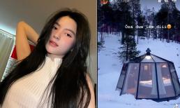 Chu Thanh Huyền - 'tình tin đồn' của Quang Hải khoe được bạn trai cho trải nghiệm phòng ngủ độc đáo trên núi tuyết