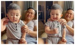 Con trai Chi Bảo cực 'phê pha' tấu hài khi được bố đấm bóp không công