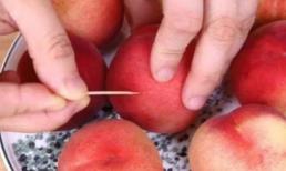 Cắm tăm vào cuống quả đào, hóa ra có sức mạnh đến vậy, nhưng tiếc là nhiều người chưa biết 