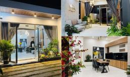 Thiết kế nhà cấp bốn mái bằng hiện đại, giúp các cặp đôi tiết kiệm tiền mà không gian vẫn đẳng cấp