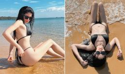 An Tây (Andrea Aybar) diện bikini nhỏ xíu phô dáng cực nuột trên bãi biển 