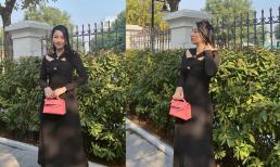 Ngô Trà My xuất hiện sau chưa đầy 1 tháng sinh con thứ hai, vóc dáng cực thon gọn