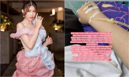 Á hậu Quỳnh Châu bị xuất huyết dạ dày đến mức kiệt sức, xin lỗi khán giả vì không thể đảm nhận vai trò MC 