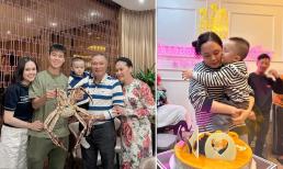 Vợ trung vệ Đỗ Duy Mạnh đón sinh nhật bên gia đình, không ngại tiết lộ hình ảnh xuề xòa