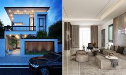 Nhà hai tầng mặt phố với thiết kế hiện đại, được các cặp vợ chồng trẻ ưa chuộng trong năm 2022