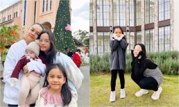 Phạm Quỳnh Anh đón Giáng sinh bên các con: Mẹ bỉm rạng rỡ và xinh đẹp, 3 nhóc tì cực đáng yêu
