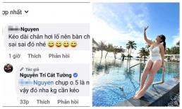 Cát Tường bị cư dân mạng soi chỉnh ảnh quá lố đến biến dạng chân, nữ nghệ sĩ phản pháo