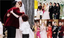 Hương Baby lần đầu hé lộ loạt ảnh nét căng tại đám cưới Hạnh Sino, Tuấn Hưng xúc động ôm cô dâu trên sân khấu