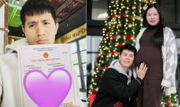 Trung vệ Trần Đình Trọng chính thức khoe giấy đăng ký kết hôn, chuẩn bị lên chức bố 