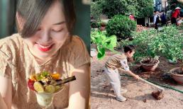 Hot girl Ly Kute đón sinh nhật tuổi 32, khoe ảnh cho con trai Khoai Tây về quê cuốc đất cực yêu 