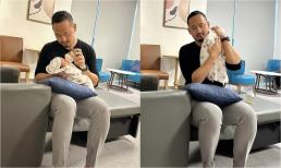 MC Thu Hoài khoe ông xã doanh nhân chăm con cực điêu luyện, mong mỏi điều này khi về nhà