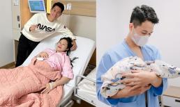 Vợ trung vệ Trần Đình Trọng sinh con trai đầu lòng