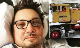 Tài tử Jeremy Renner lần đầu lộ diện trên giường bệnh sau tai nạn nguy kịch vì bị xe ủi tuyết cán phải