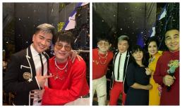 Jack chụp cùng Đàm Vĩnh Hưng mà ngỡ thiếu nữ e thẹn, bù lại được đàn anh khen hết lời vì điều này